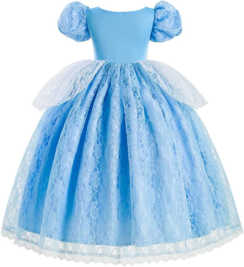 GirlsCW Disney Princess Costume Ball Gown wAccessories Set for Halloween Party