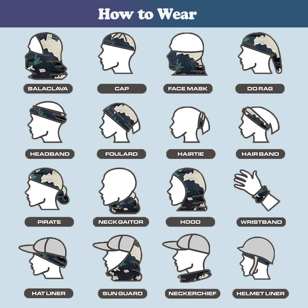 Sidasion UV-Protecting Neck Gaiter Mask for Men Women