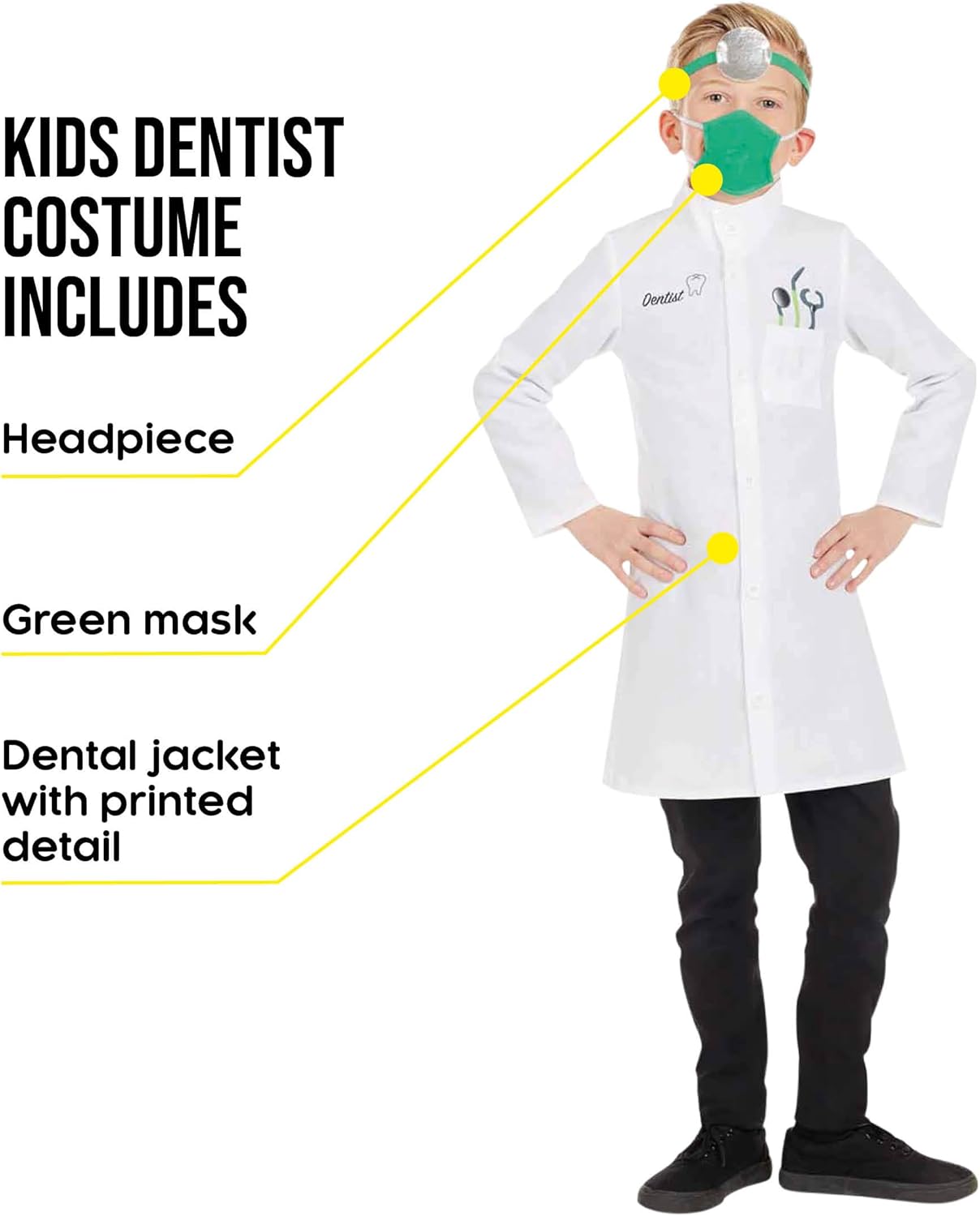 Kids Fun Dentist Costume Set Role-Playing