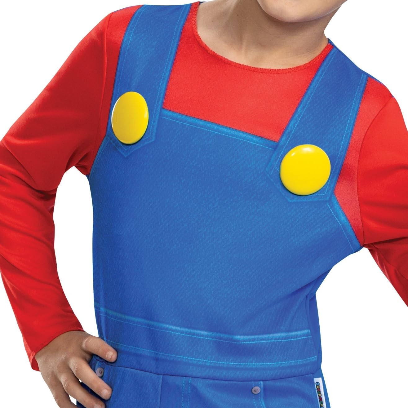 Disguise Boys Mario Costume Super Mario Brothers Kids Costume with Hat and Mustache
