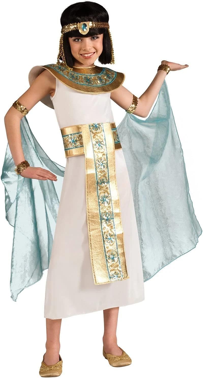 Stunning Blue Egyptian Princess Costume Set for Girls