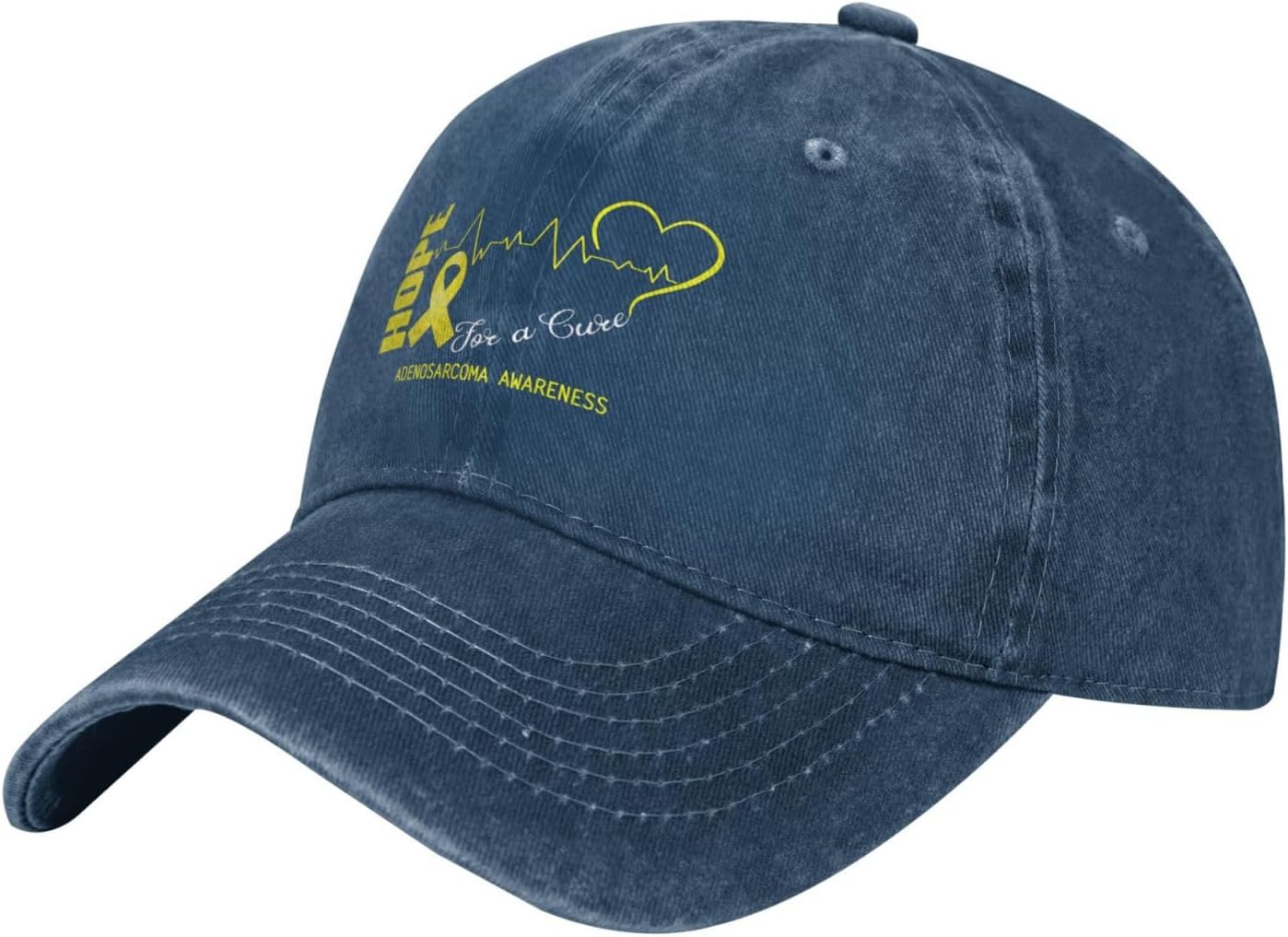 RTATBY Hope for A Cure Adenosarcoma Awareness Baseball Cap