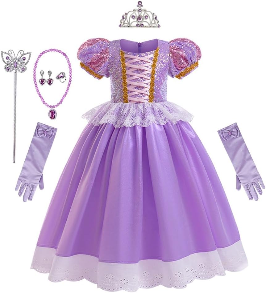 REXREII Sofia Princess Costume for Girls 10-11T