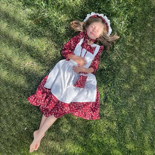 Aoiviss Pioneer Girls Colonial Prairie Dress