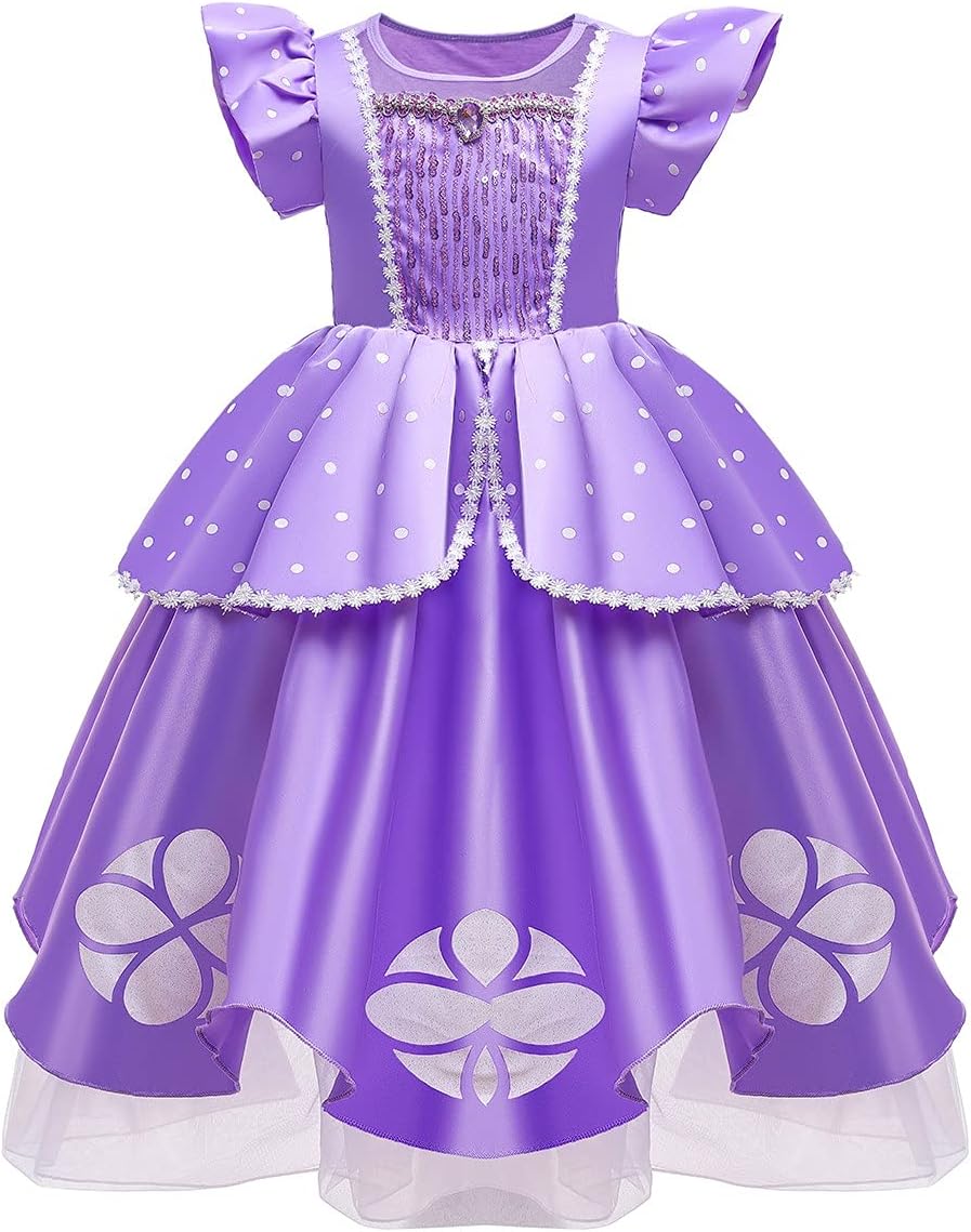Sofia the First Princess Party Costume for Girls