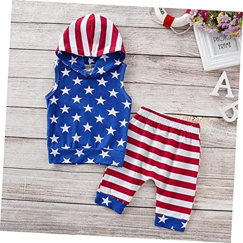LIFKOME Boys Outfits Cotton Hoodie and Shorts Set