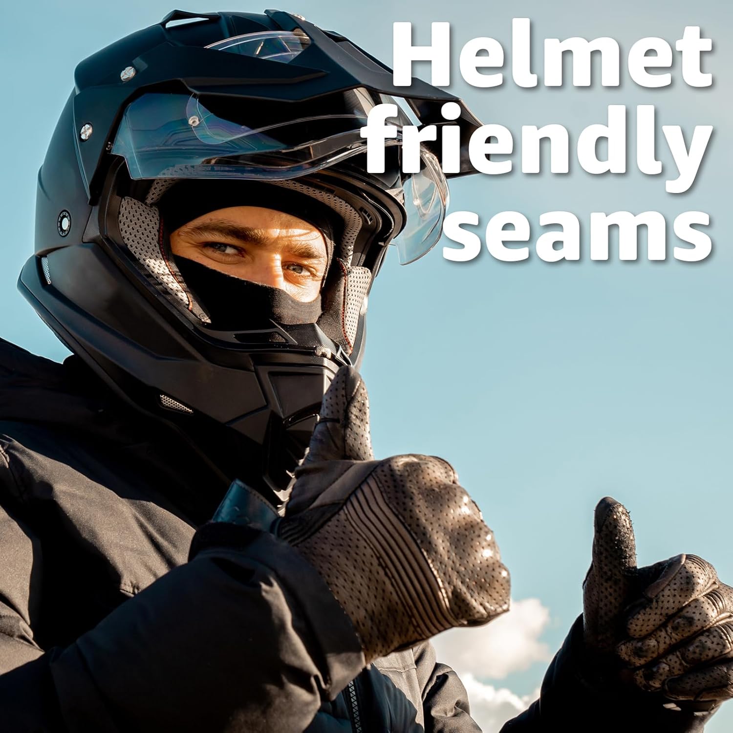 2-Piece Ski Mask Balaclava Skiing Snowboarding Motorcycle UV Protection