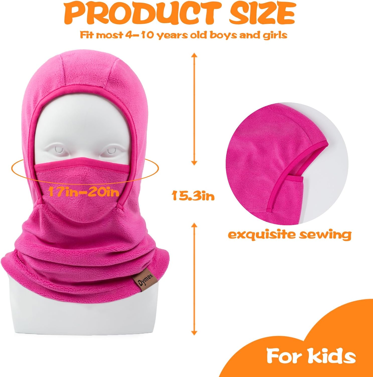 Stay Warm Wind-Proof Dymex Kids Balaclava Ski Mask