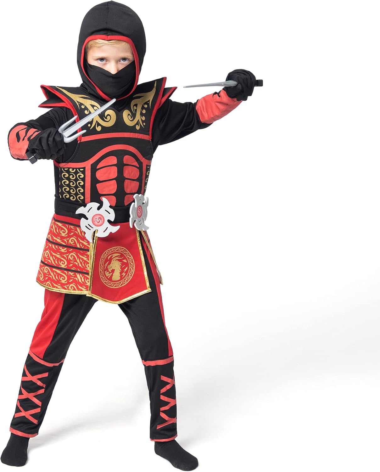 Spooktacular Red Ninja Costume for Kids