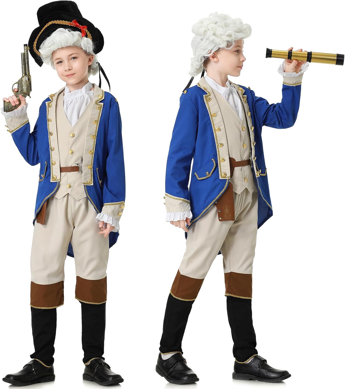 George Washington Kids Costume Boys Founding Father Costume Historical Sh