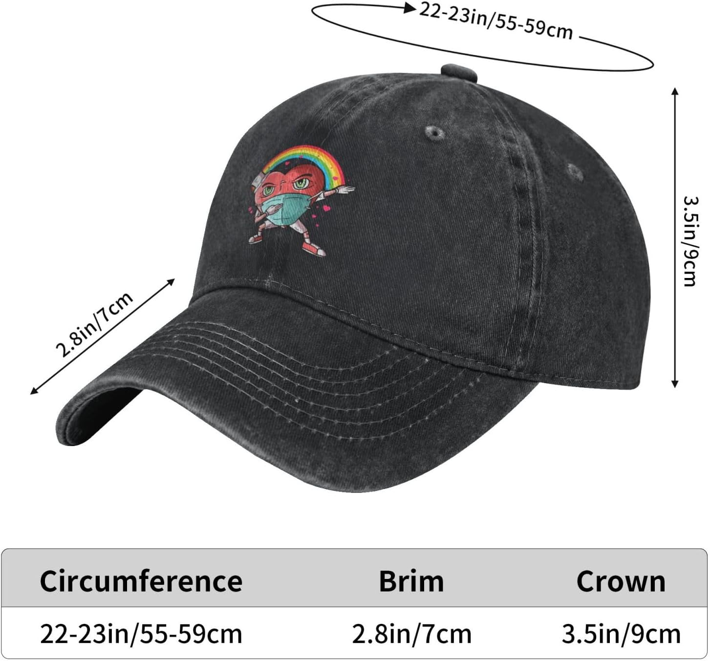 Happy Valentines Day Baseball Cap for Men Women