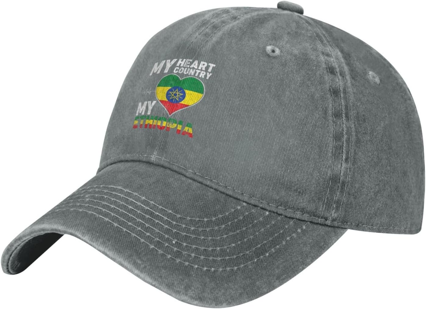 RTATBY My Heart My Country My Ethiopia Baseball Cap