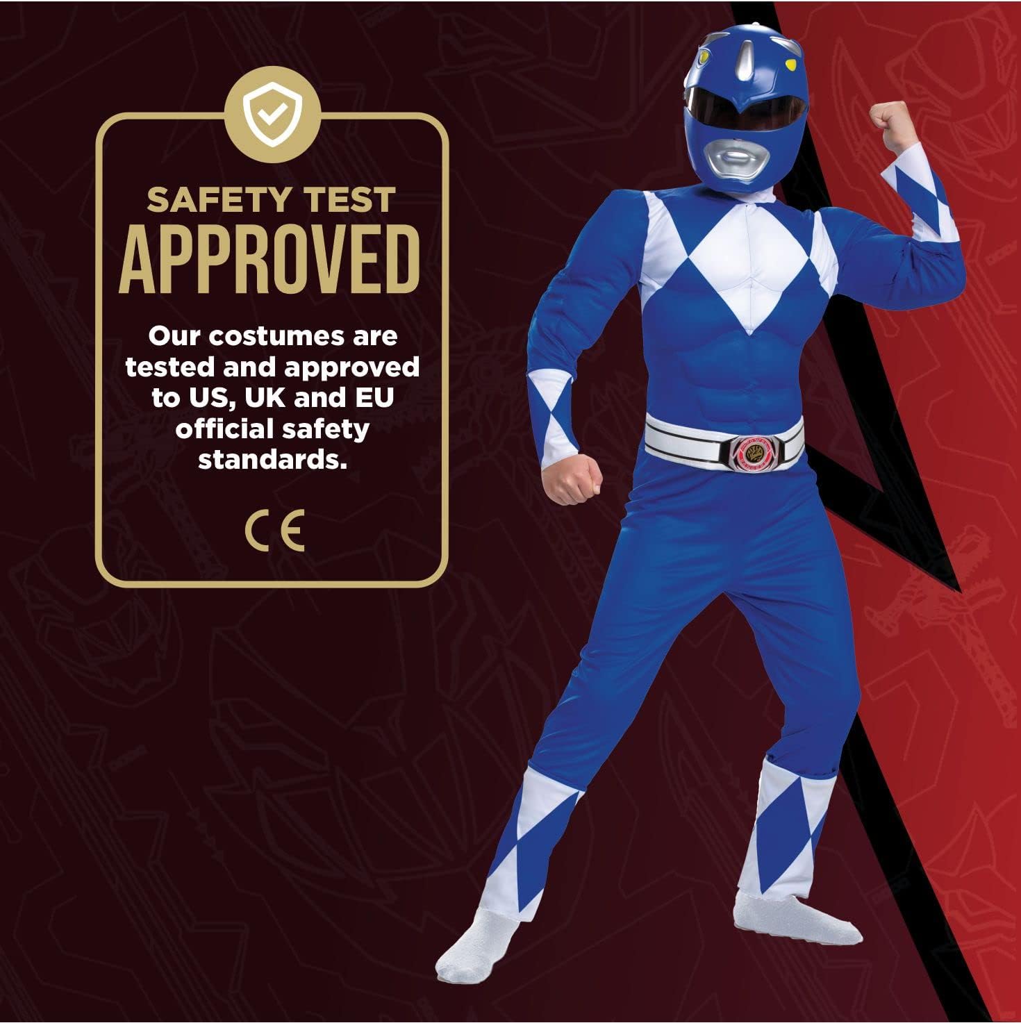 Power Rangers Boys Blue Ranger Costume Dress - Disguise