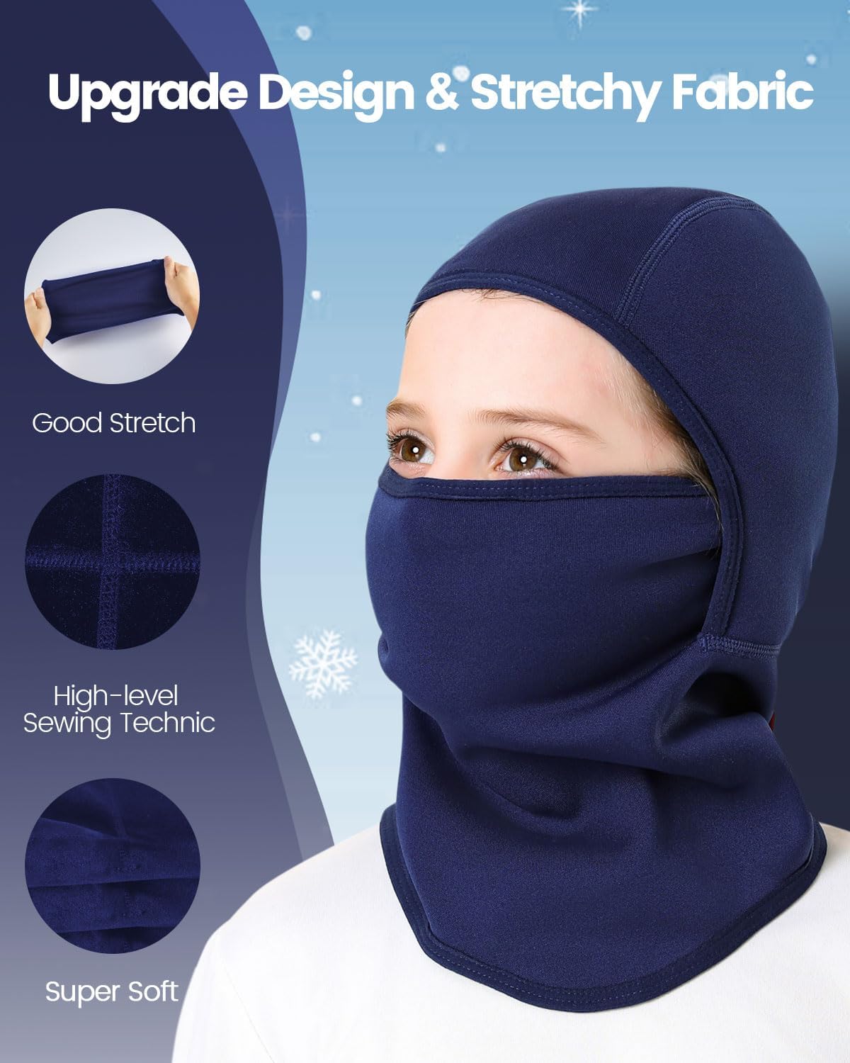 Aegend Balaclava Face Mask for Kids WindproofCold-weather Protection