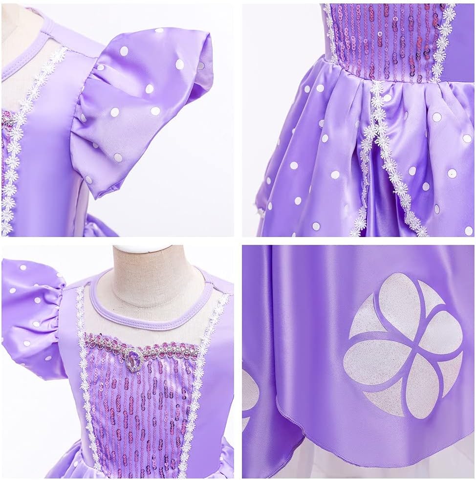 Sofia the First Princess Party Costume for Girls
