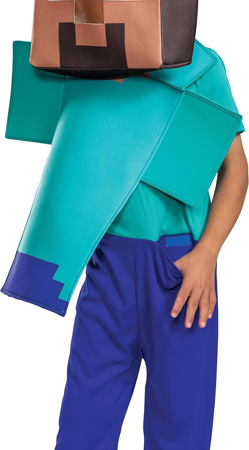 Adapted Minecraft Steve Costume for Kids