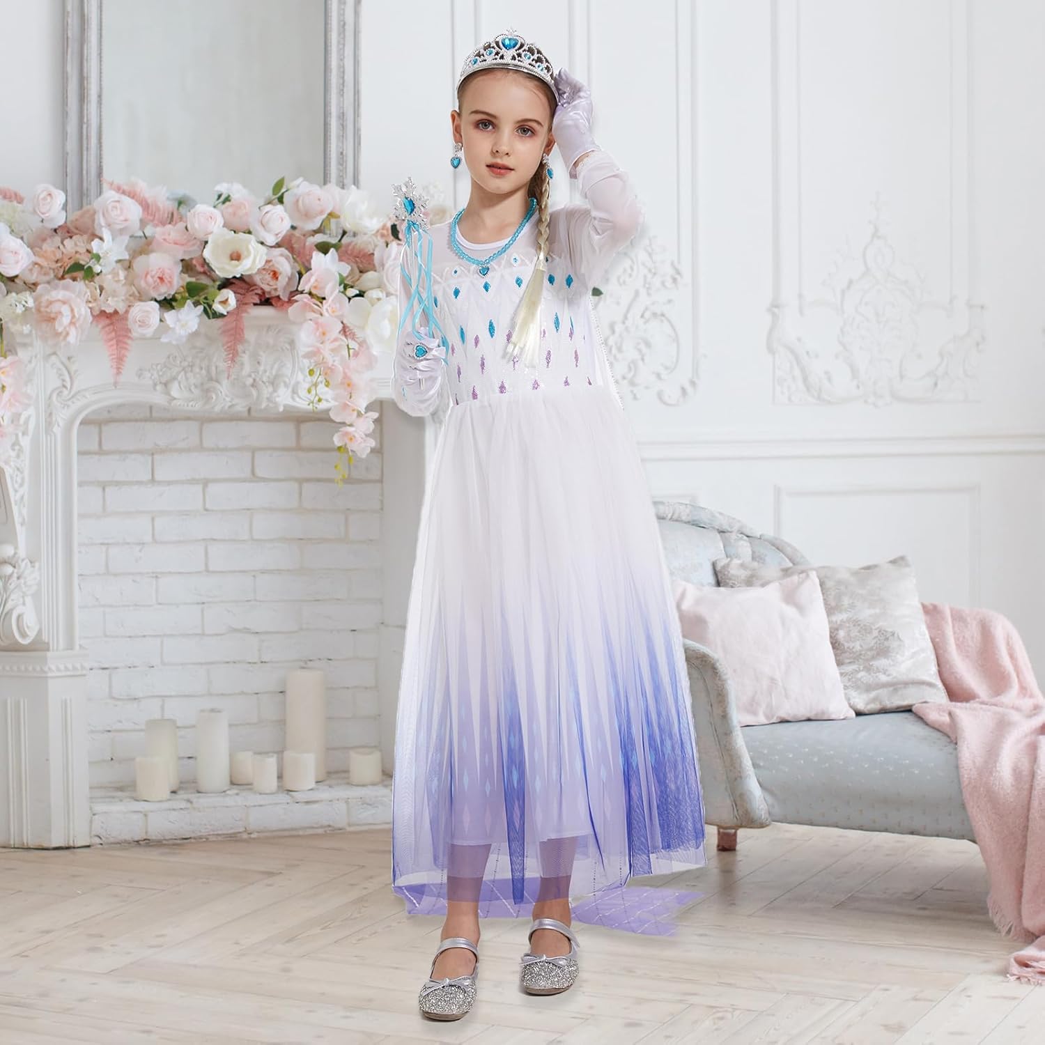 Classy Princess Dress with Accessories