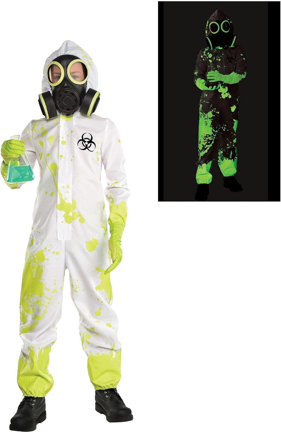 Amscan Boys Glow Hazmat Set - Halloween Trick or Treat Perfect