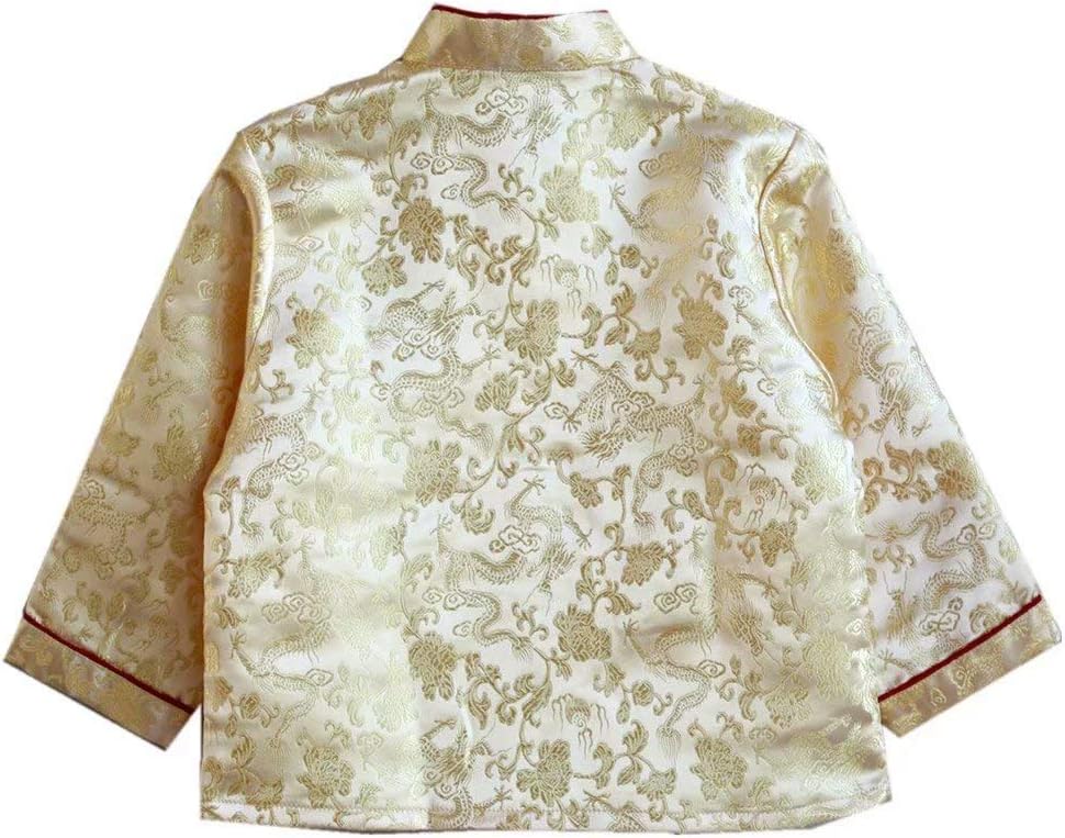 Little Boys Dragon Tang Coat Long Sleeve Costume Jacket