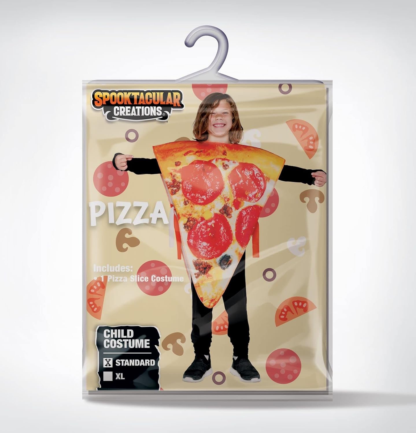 Spooktacular Creations Halloween Pizza Slice Costume for Kids Spooktacular Food Fun