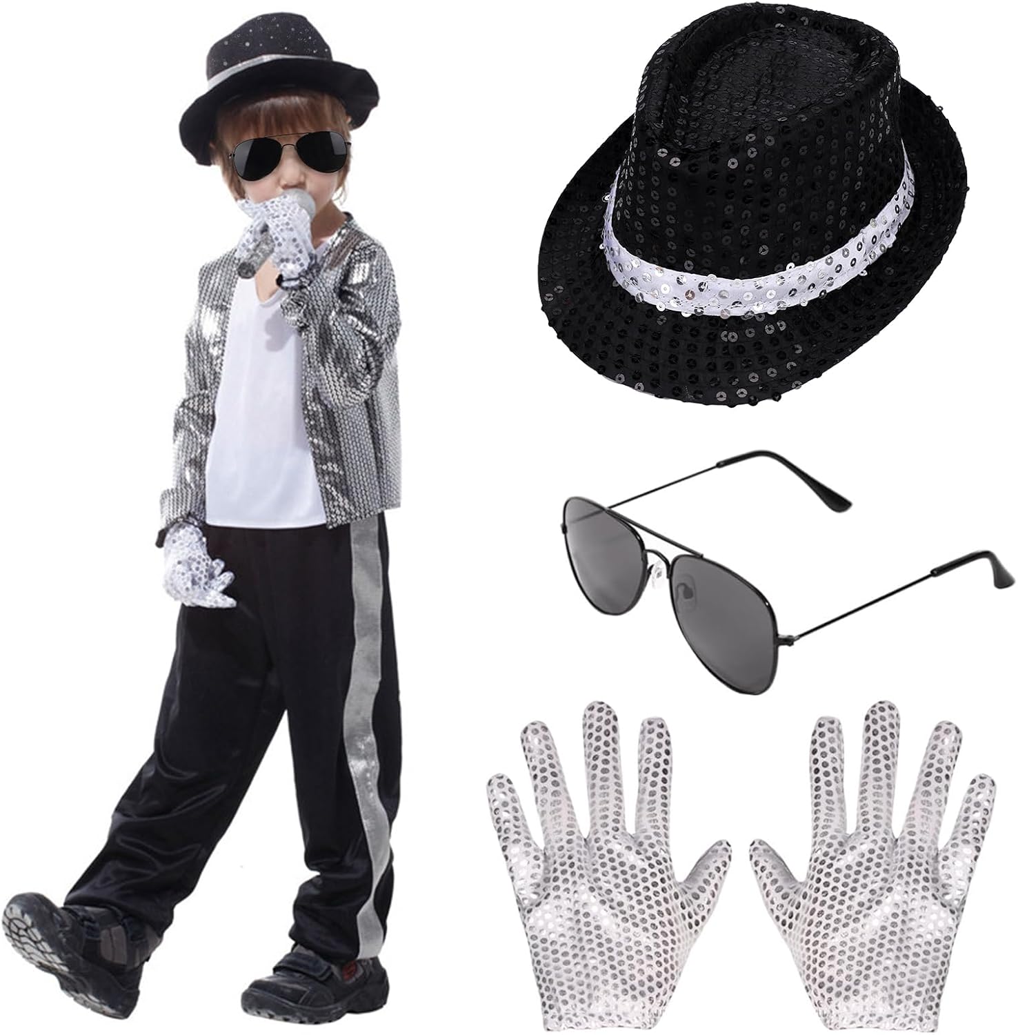 Dance Star 80s90s Costume for Boys