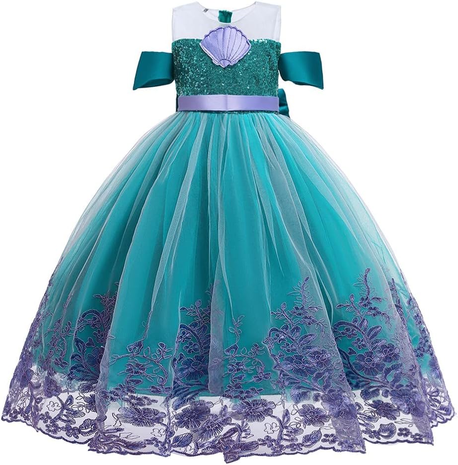 GIRLS FANCY COSTUME PRINCESS MERMAID HOLIDAY COSPLAY DRESS UP KIDS DAYS