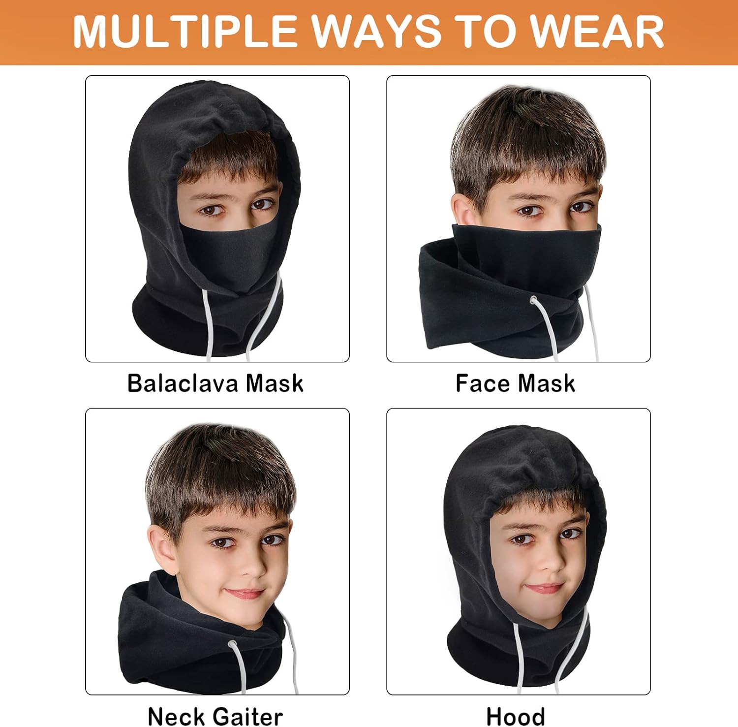 Ineetatu Kids Winter Balaclava 2 Pack