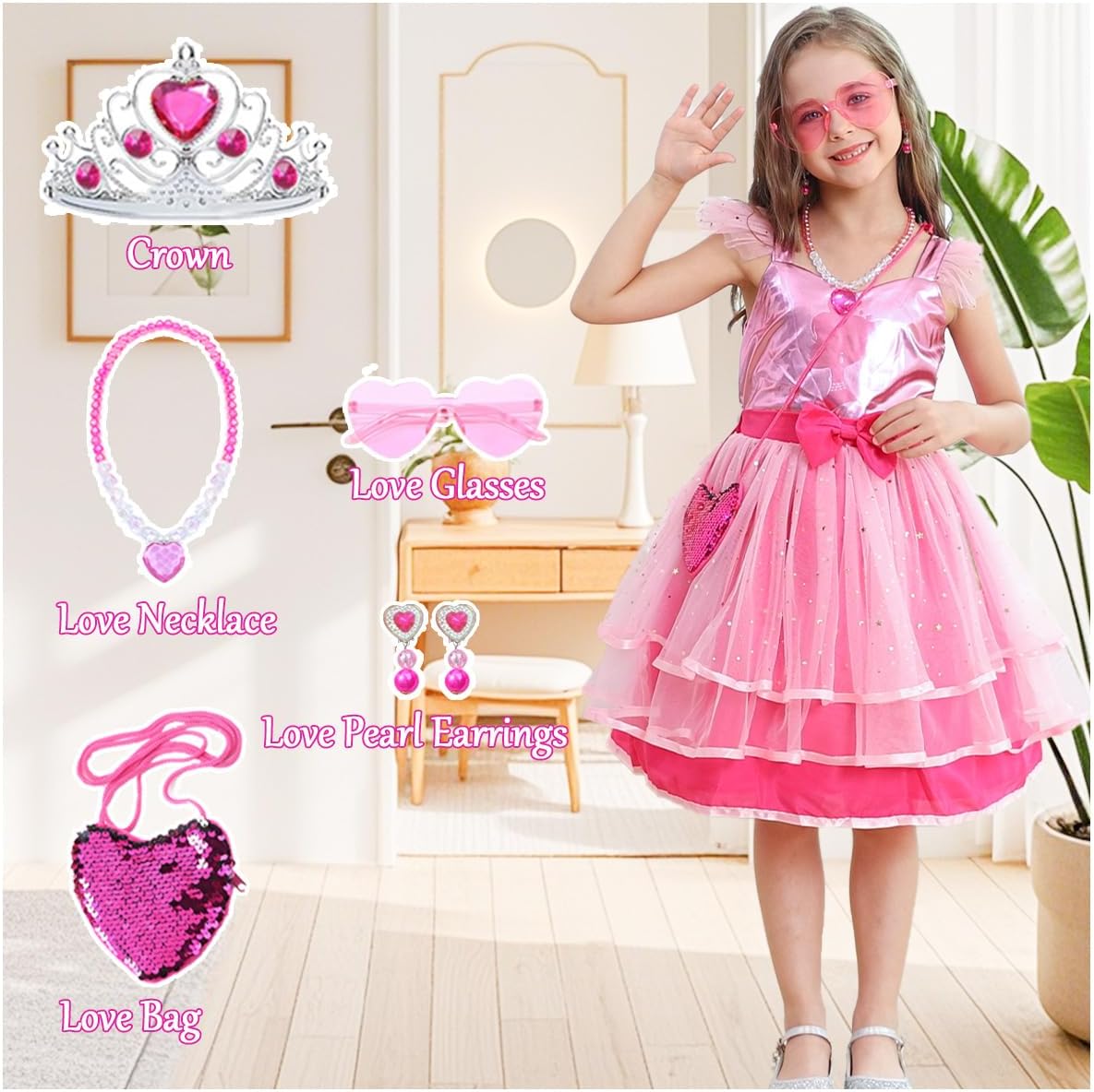 Perfect Girls Pink Cosplay Princess Dress