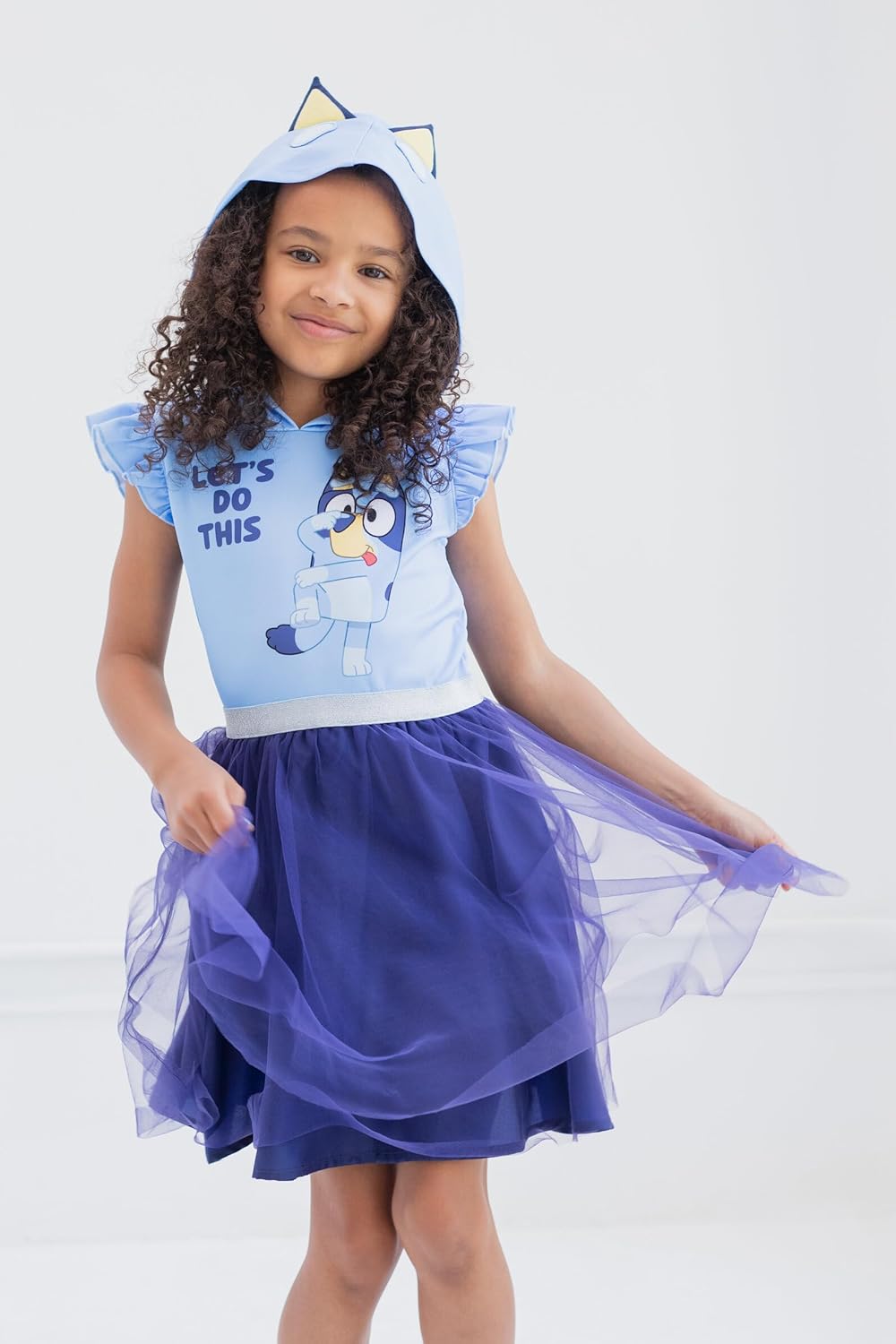 Bluey Bingo Girls Mesh Cosplay Dress
