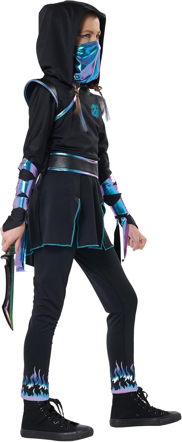 California Costumes Girls Ninja Nightfire Costume