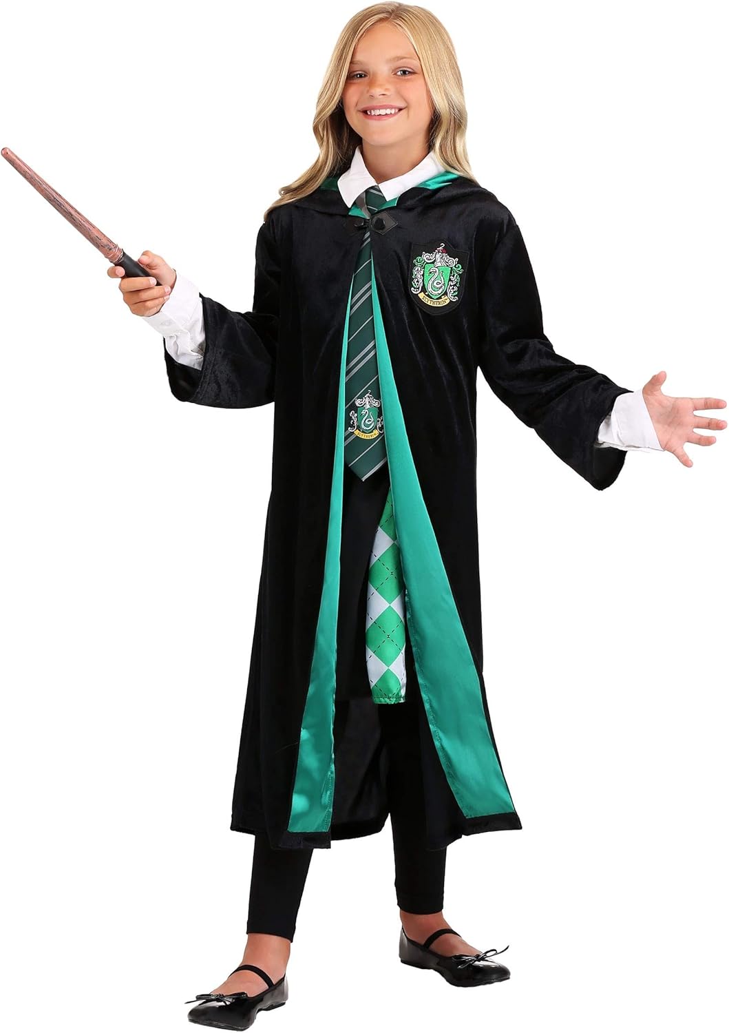 Fun Costumes Deluxe Harry Potter Slytherin Robe for Kids