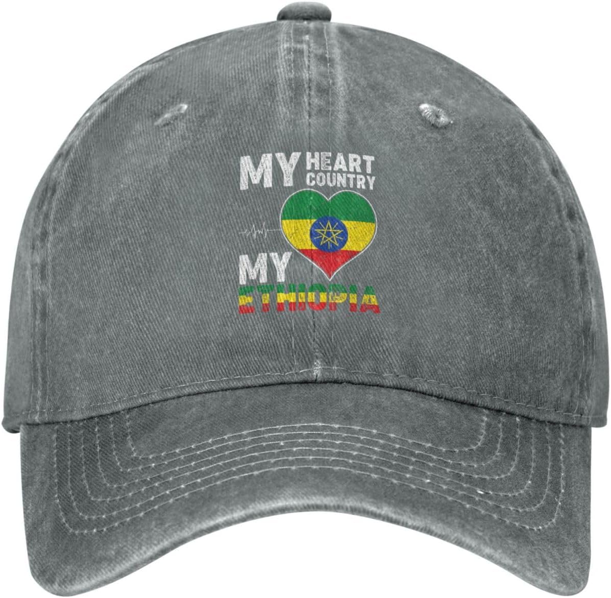 RTATBY My Heart My Country My Ethiopia Baseball Cap