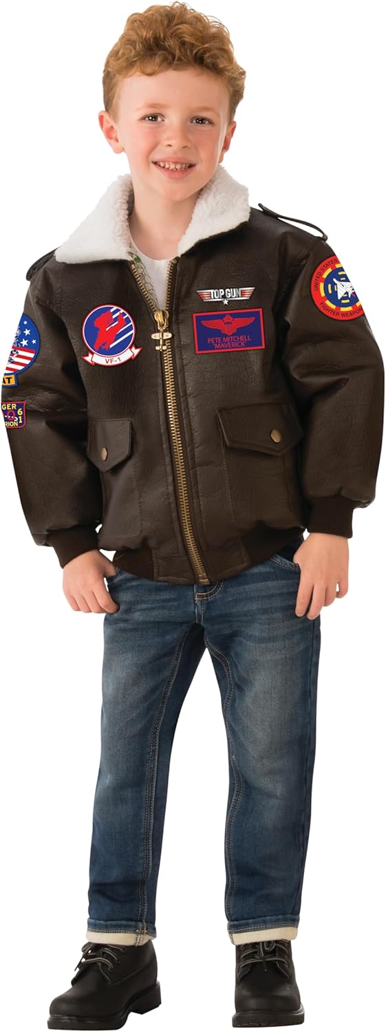 Rubies Top Gun Childs Costume Bomber Jacket