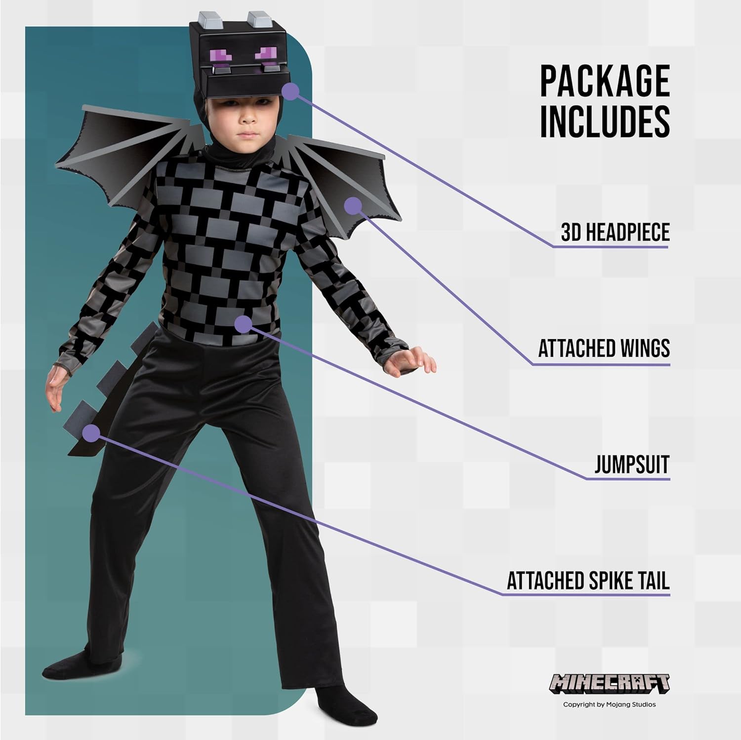 Disguise Ender Dragon Halloween costume for kids
