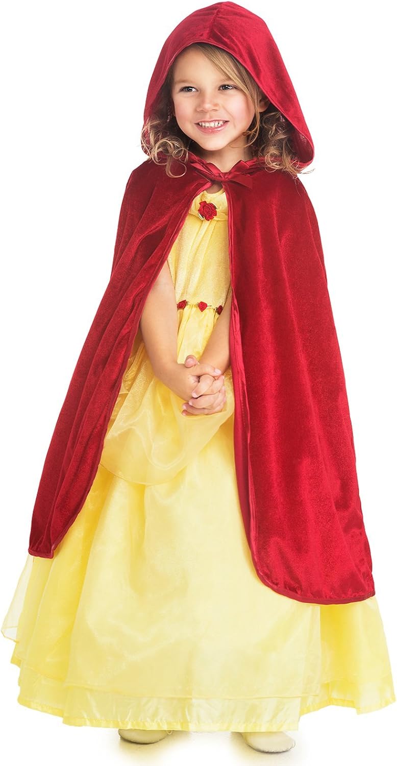 Little Adventures Traditional Hooded Princess Cloak Red Ages 5-9