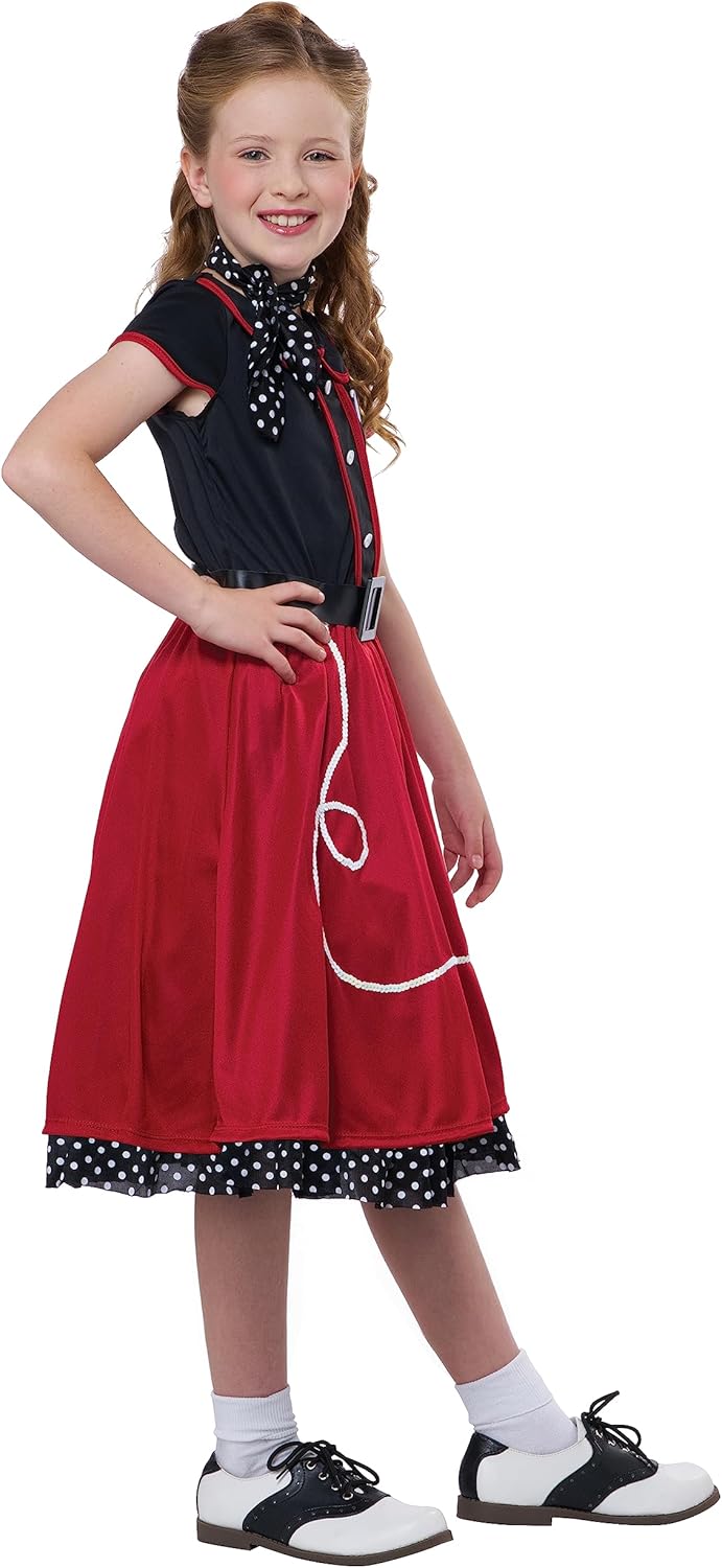 50s Sweetheart Costume for Girls by California Costumes