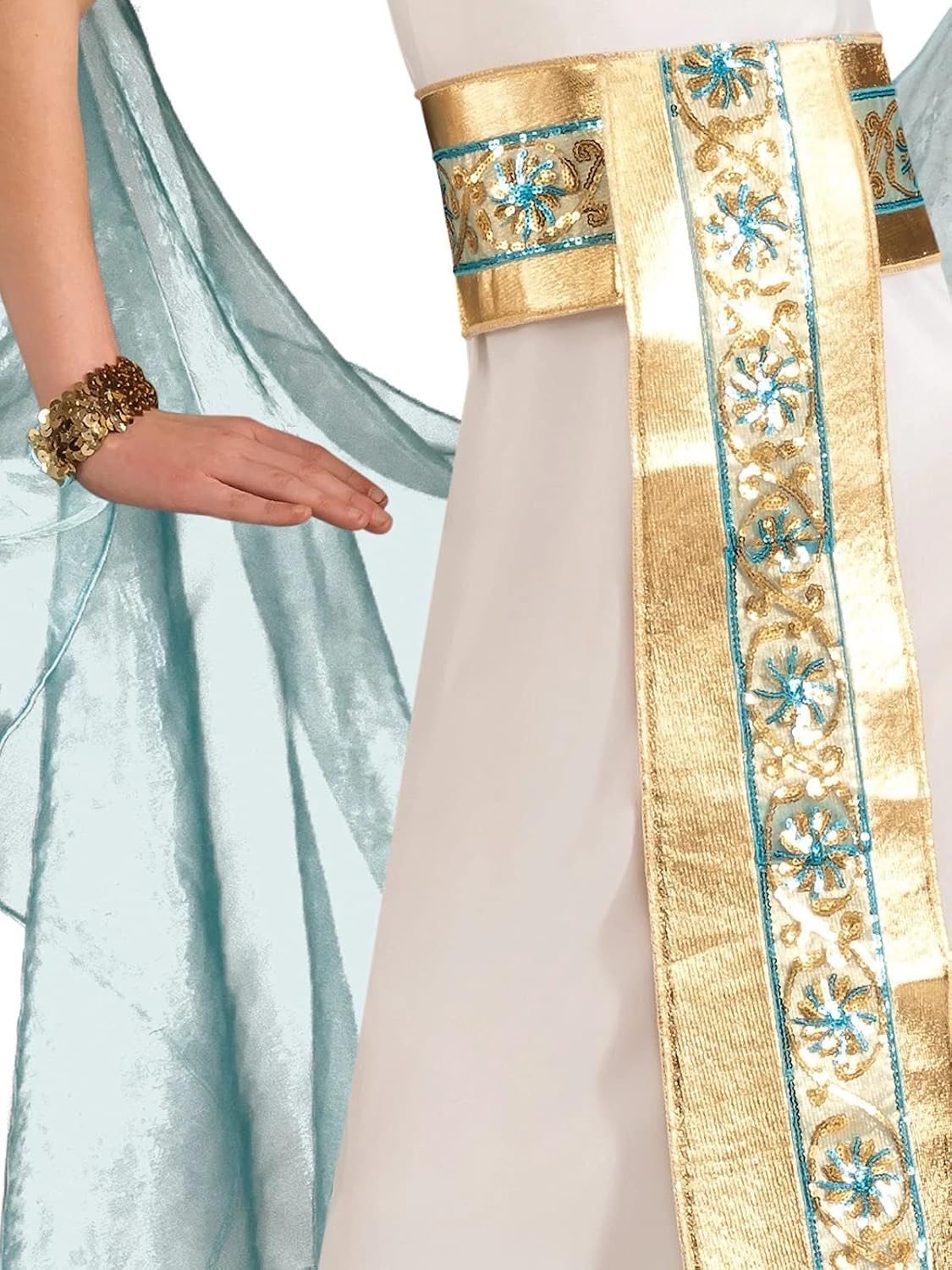 Stunning Blue Egyptian Princess Costume Set for Girls