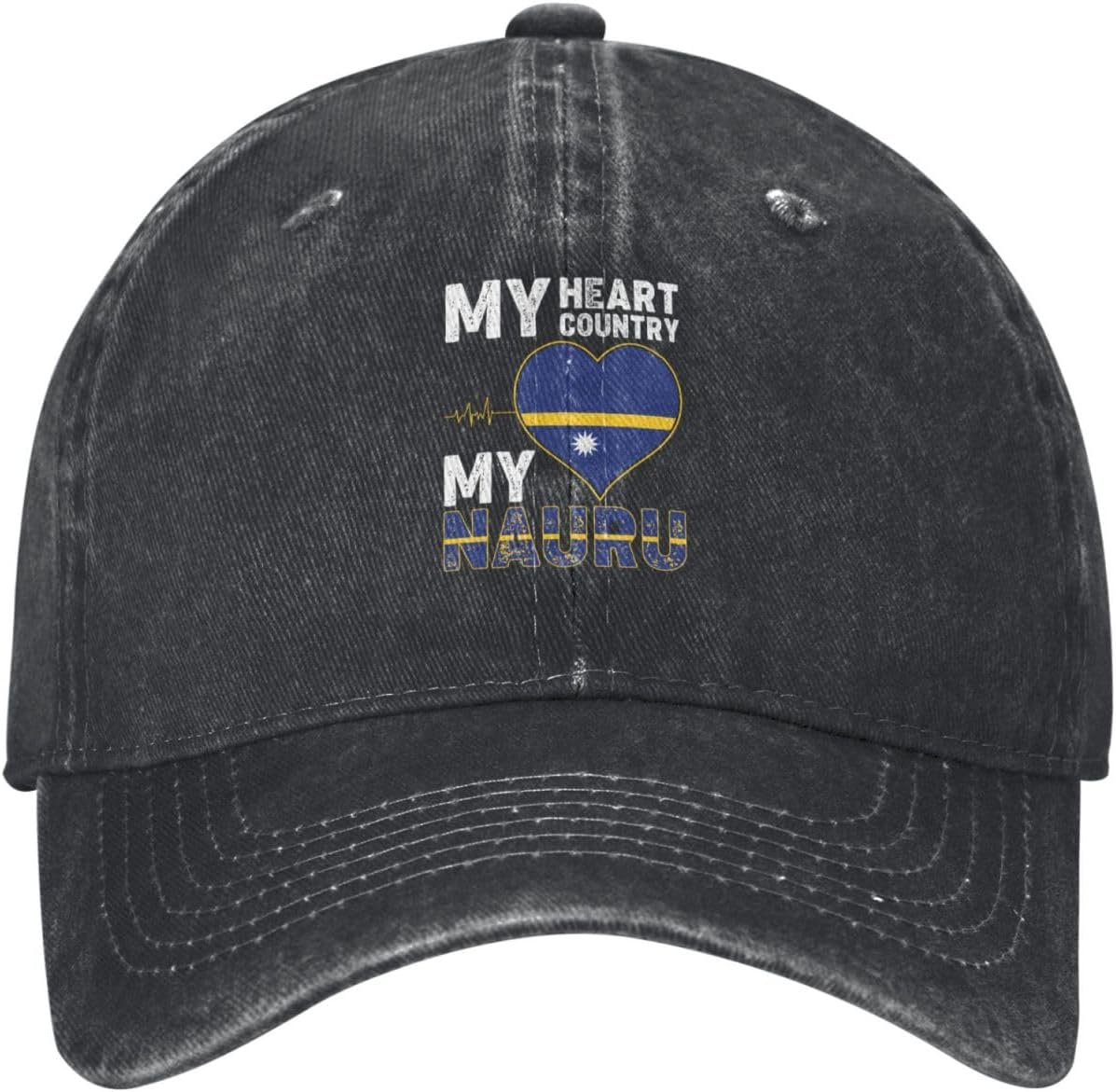 My Heart My Country Nauru Baseball Cap