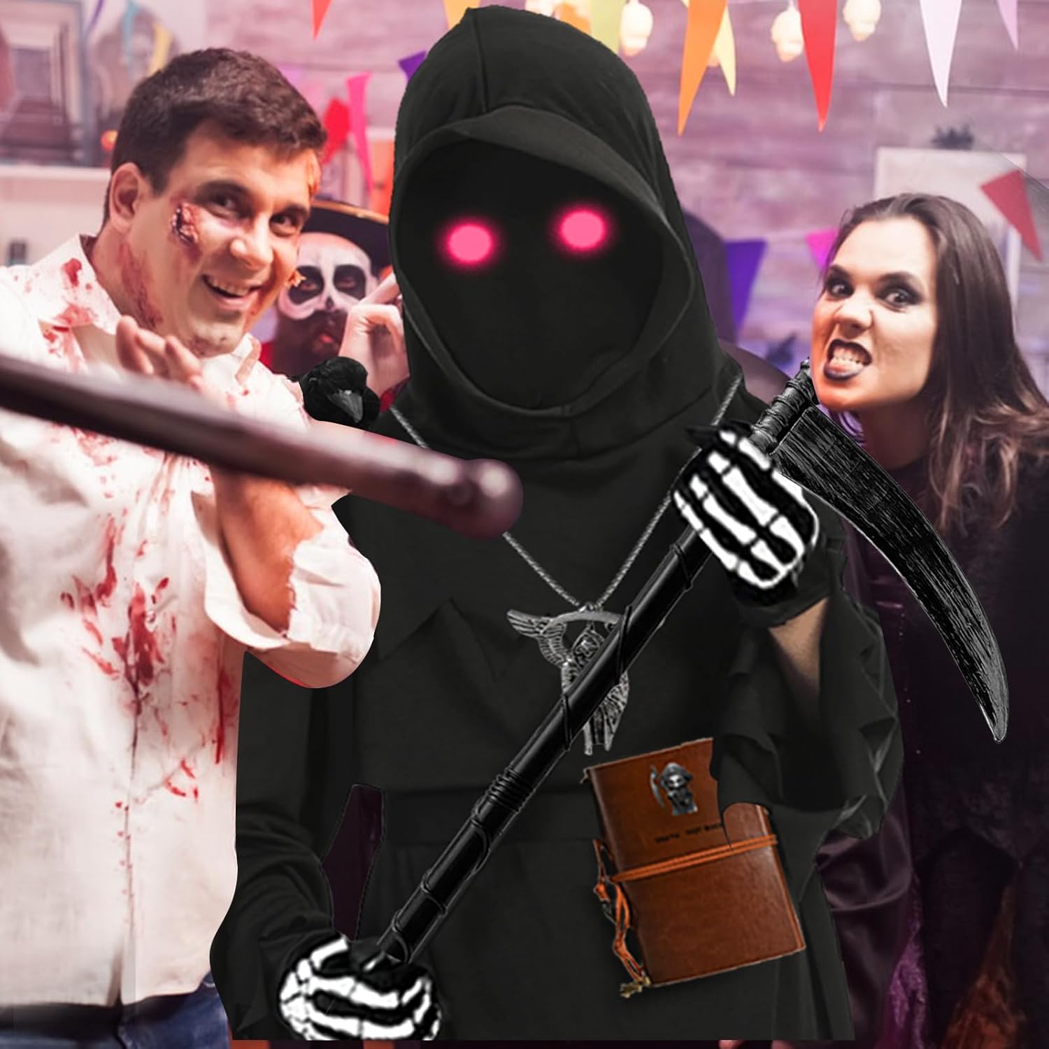 Halloween Grim Reaper Costume Scary Fun for Kids and Adults