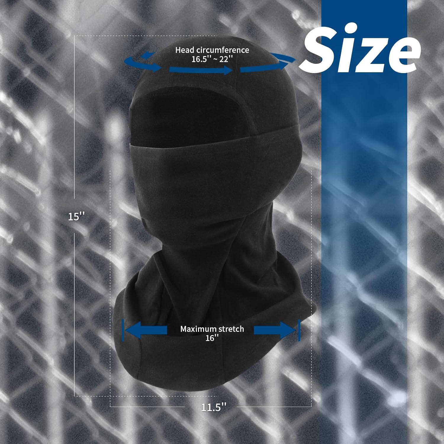 2-Piece Ski Mask Balaclava Skiing Snowboarding Motorcycle UV Protection