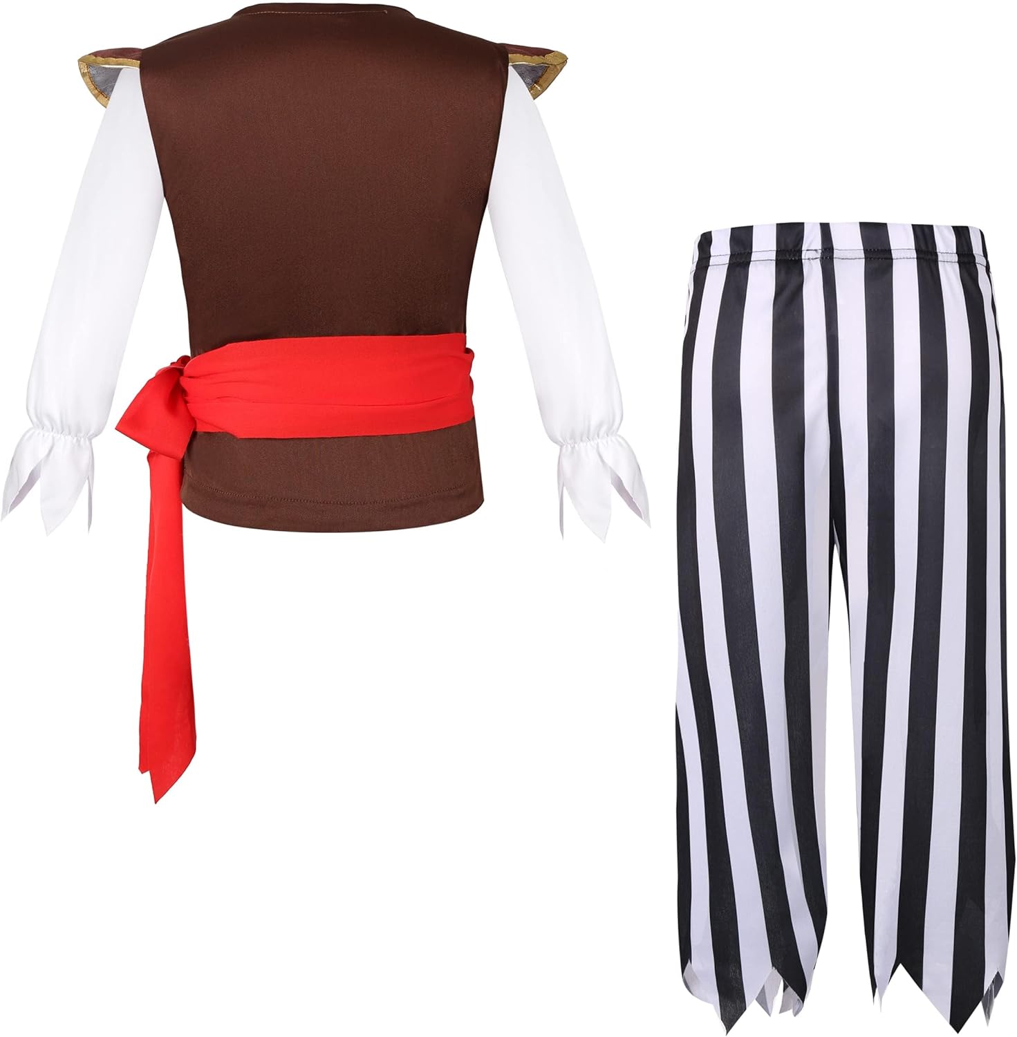 Kids Pirate Costume with Accessories Halloween Party Set for Boys