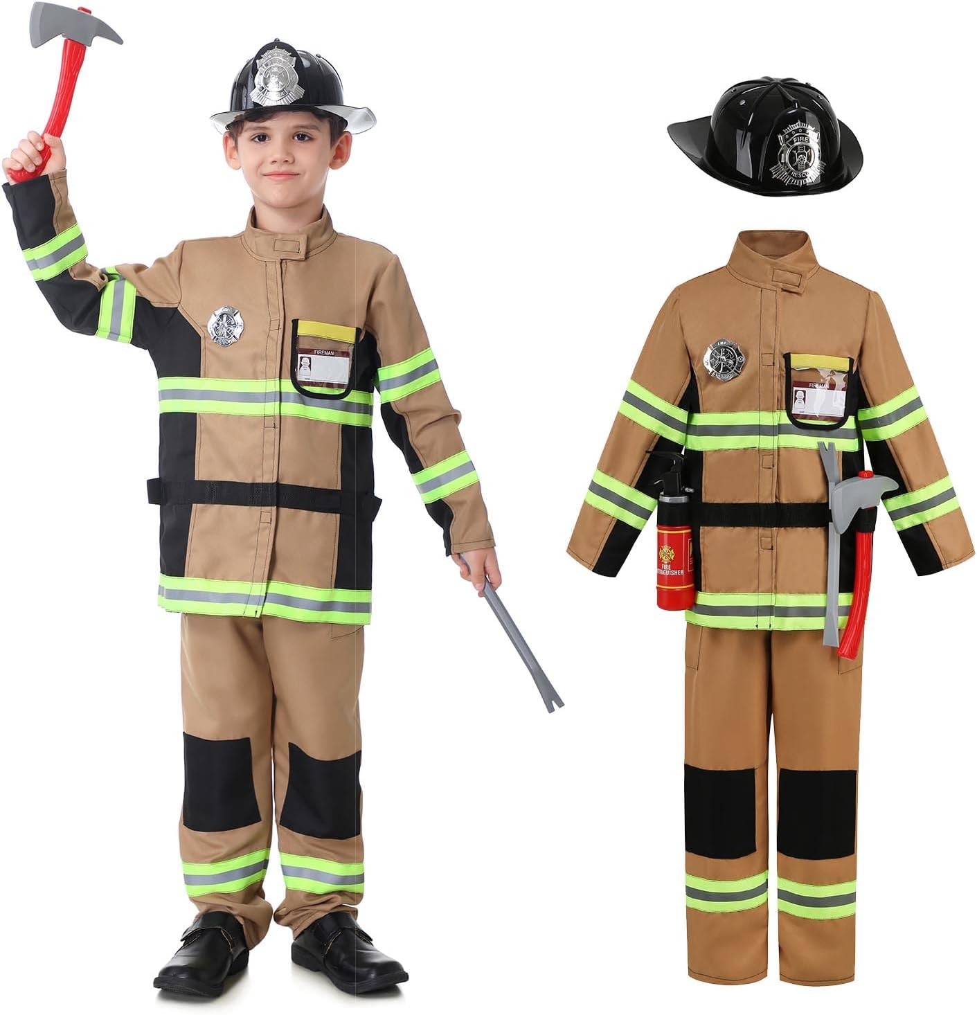 Yolsun Fireman Costume for Kids Halloween OODA