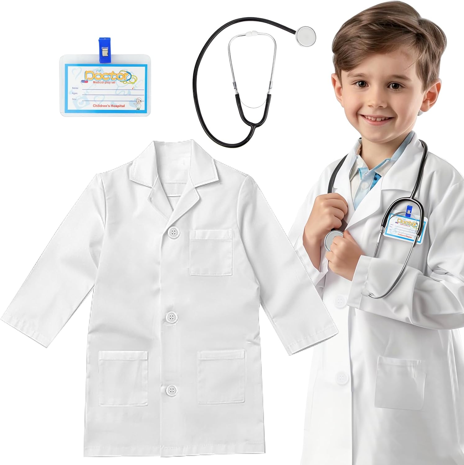 Real-Working Doctor Costume for Kids