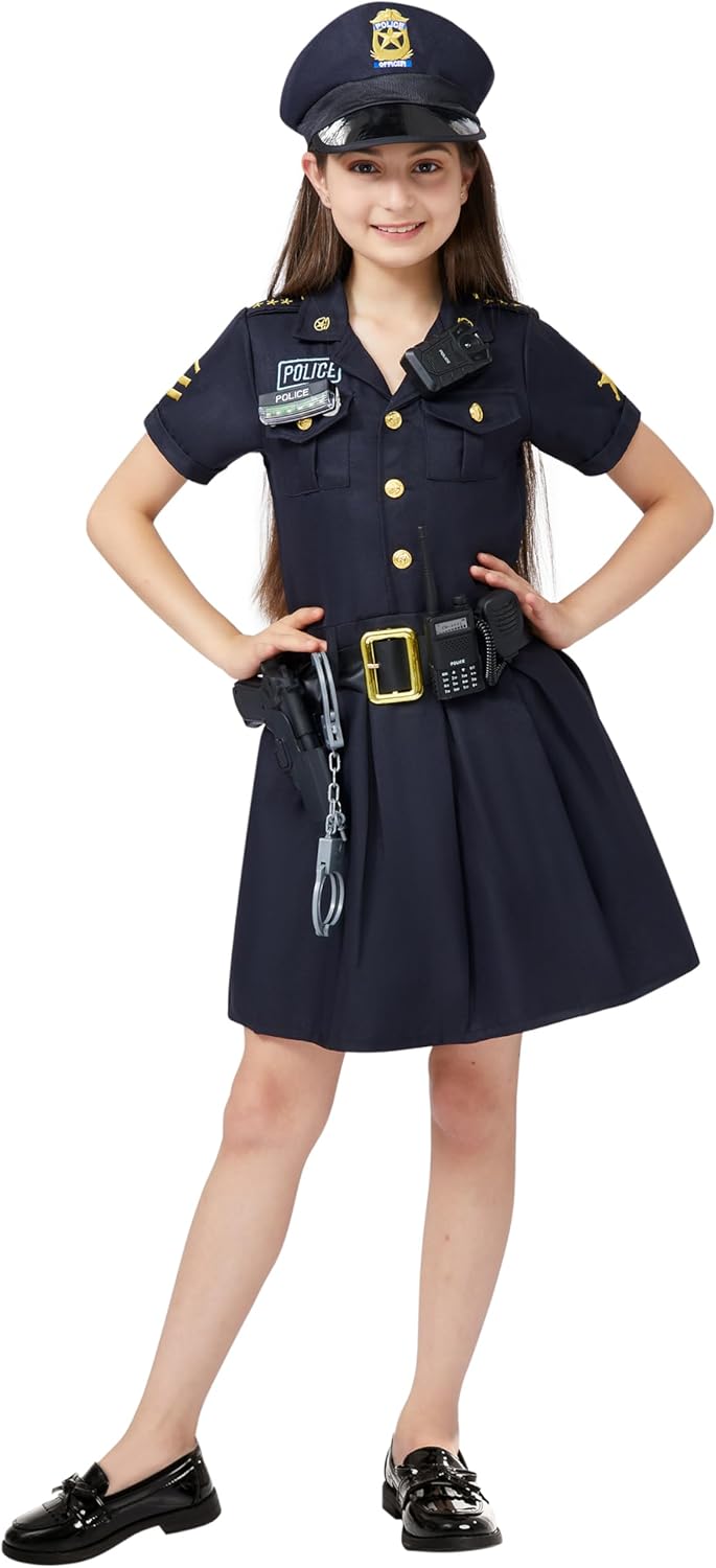 Spooktacular Girl Police Costume Toddler Set