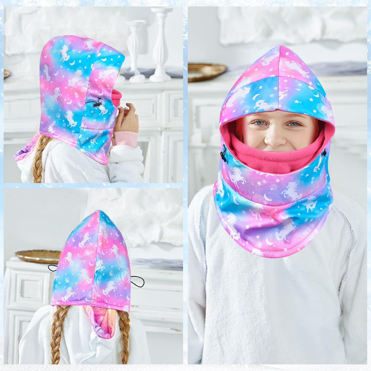 Warm Windproof Kids Winter Hat with Adjustable Fit for Older Kids
