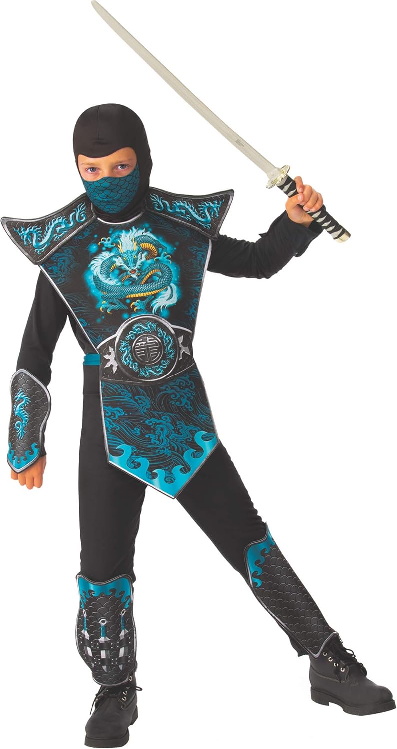 Rubies Boys Blue Dragon Ninja Costume Medium