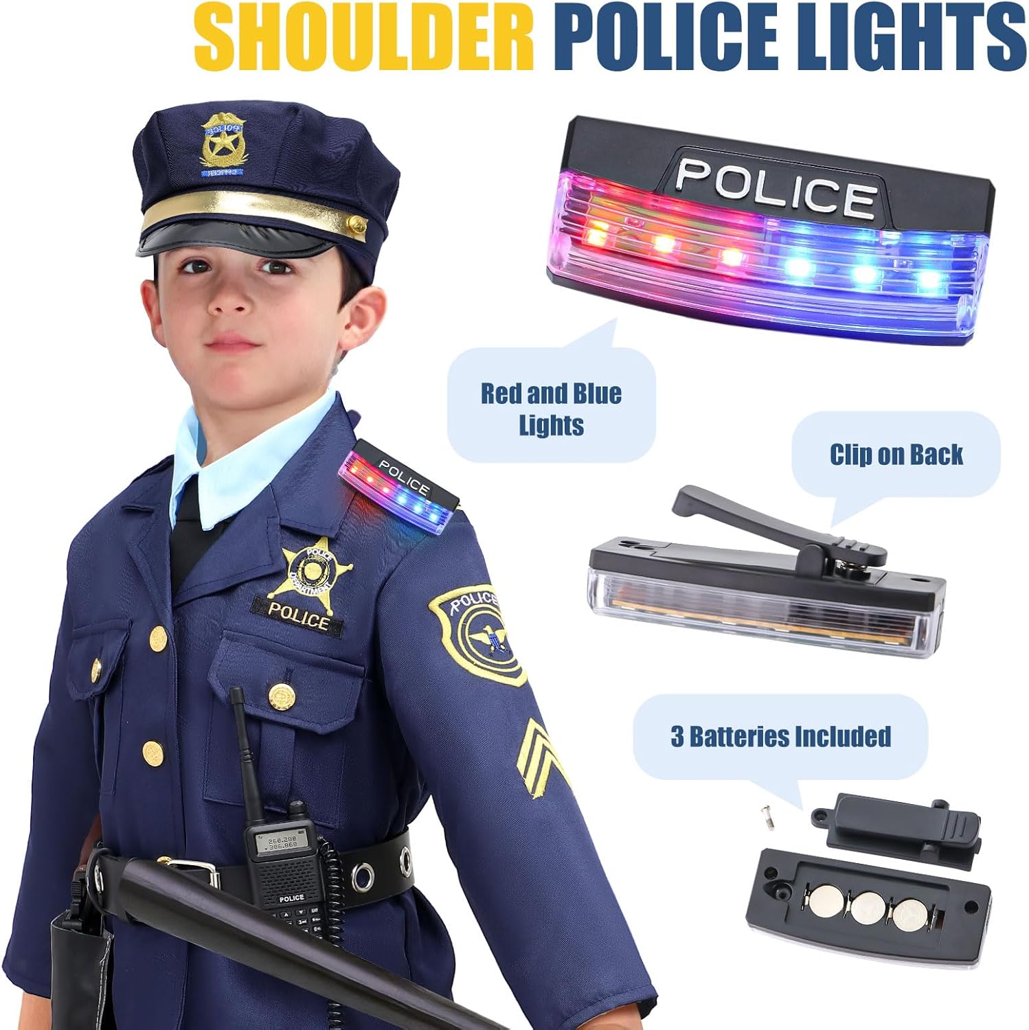 GC Police Costume Boys Halloween Halloween Career Day Kids Kids Police costume Set