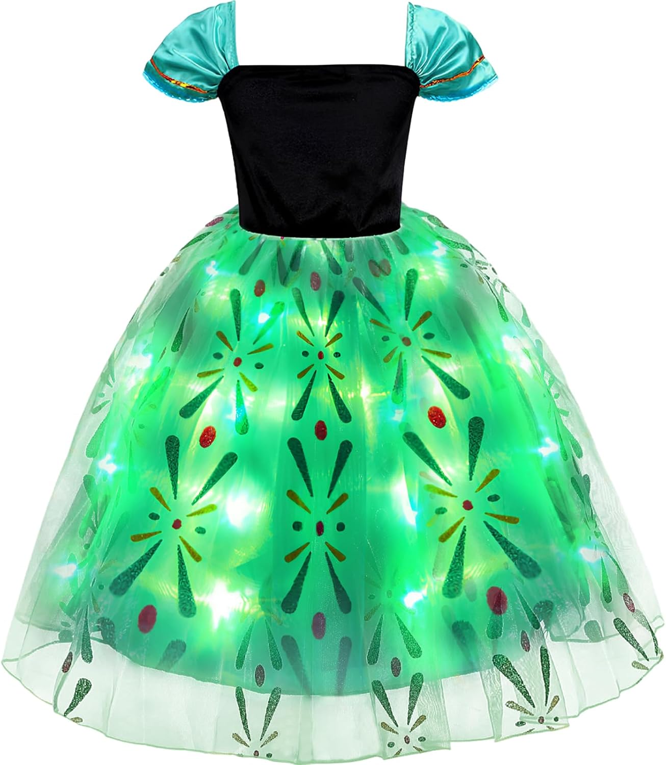 Latocos 10-Piece Glow-in-the-Dark Princess Costume Set for Girls