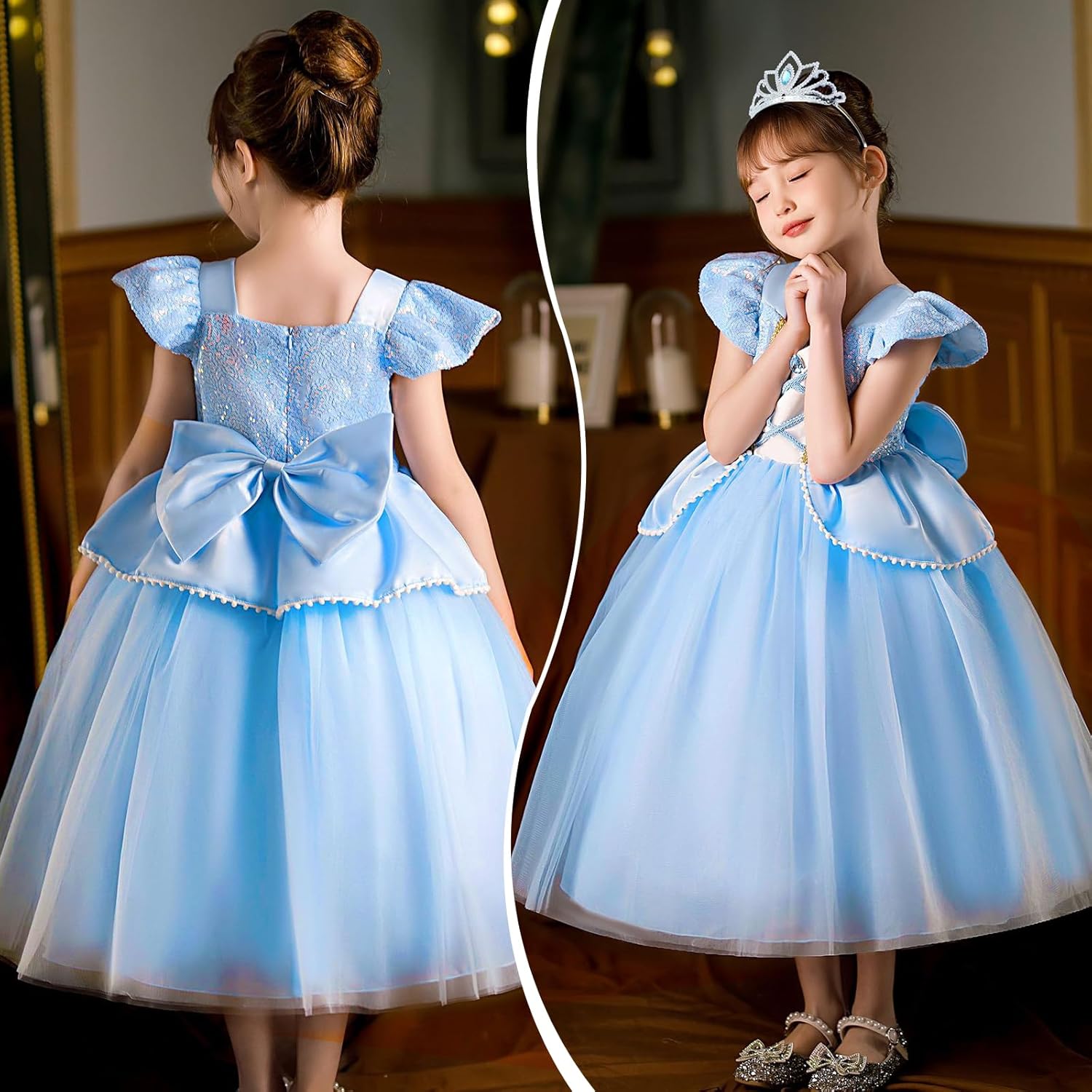 GC Light Up Cinderella Dress for Girls Kids Princess
