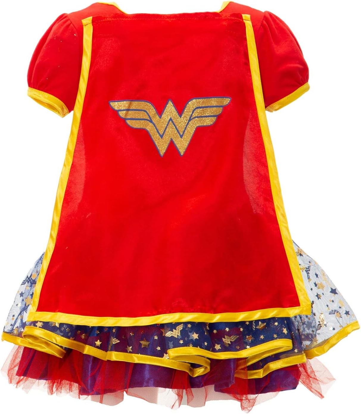 Warner Bros Justice League Wonder Woman Girls Cosplay Costume Dress Cape Headband